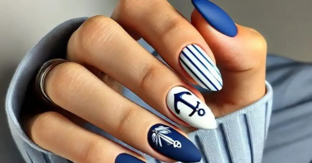 nautical nail designs