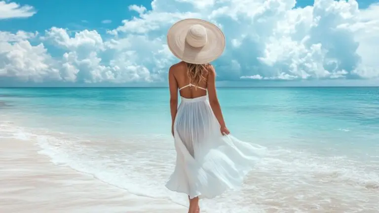 Classic White Beach Outfit